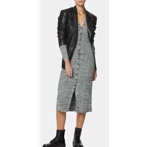 Baum und Pfergarten Cabriola Button-Up Sweater Dress in Black White Moulin NWT S